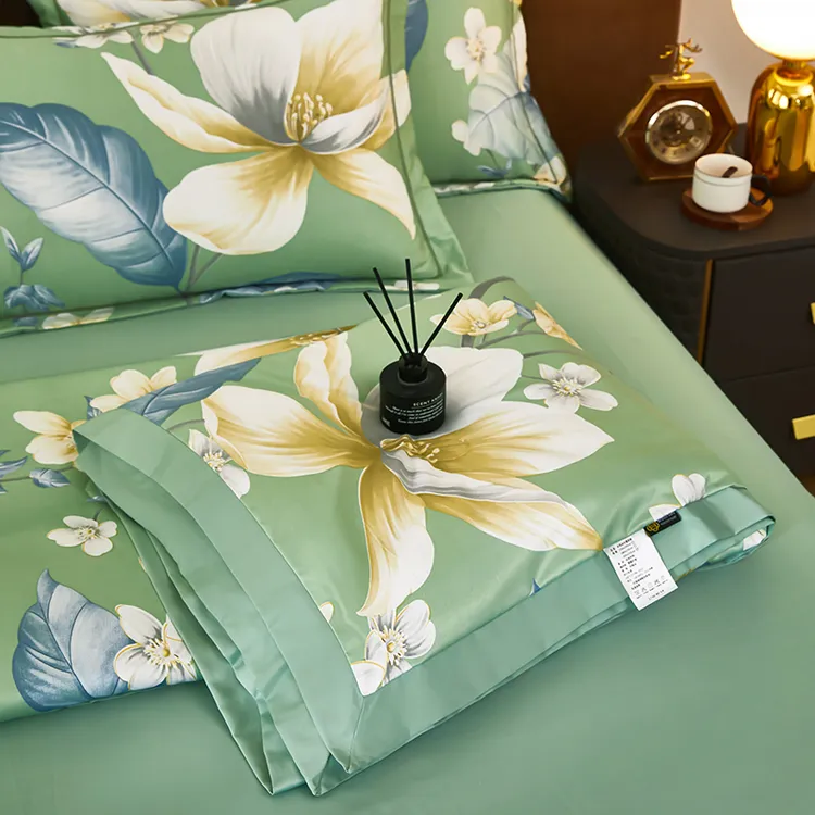 夏凉被四件套空调被抗菌真丝夏被单双人夏季薄被子被芯可机洗薄款