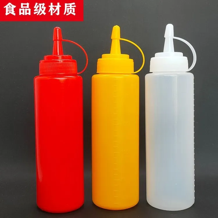 塑料挤酱瓶食品级商用挤压瓶醋果酱番茄沙拉酱油瓶调料瓶厨房油壶