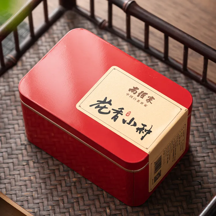 政和中小叶工夫花香小种红茶小方罐盒装一盒50g（5g*10泡）茶香