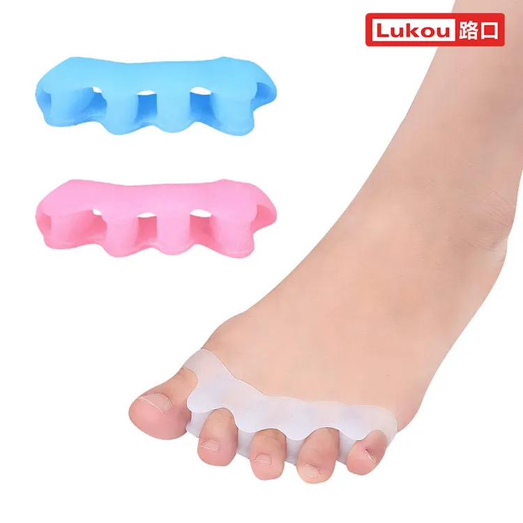 拇指外翻器分离器五趾分开重叠脚趾夹脚设计护指器脚趾器蓝色设计