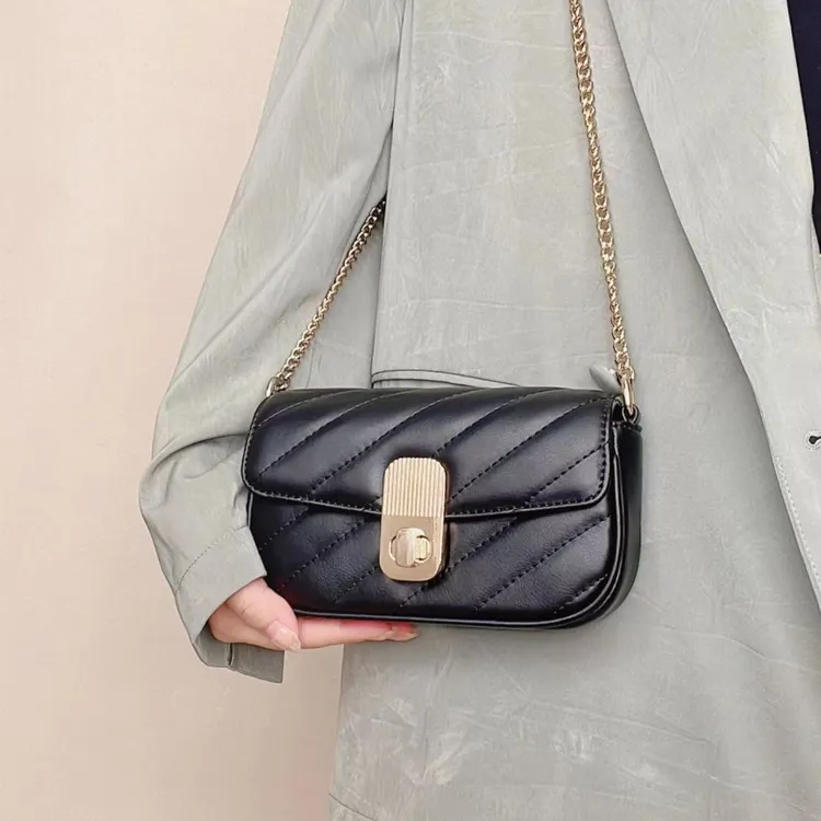 【双十一大促】2025新款百搭链条单肩斜挎包手机小众包质感女包1135