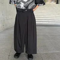 552 双边腰设计儿童九分小西裤  舒适百搭夏季黑色简约宽松休闲裤