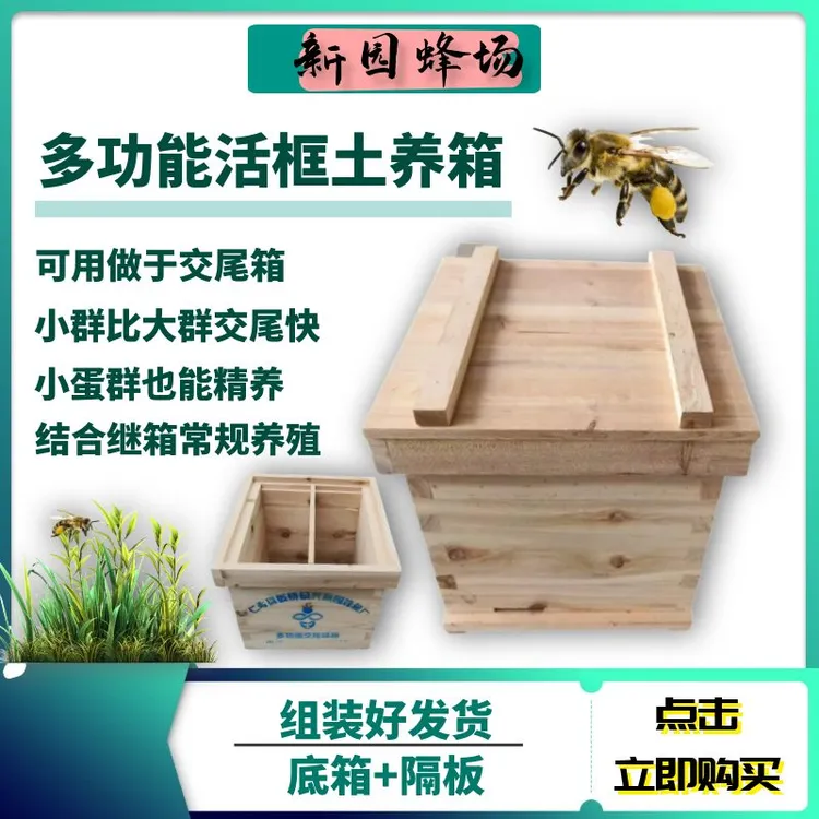 蜂箱中蜂箱交尾箱继箱活框土养箱迷你蜂箱小蜂箱