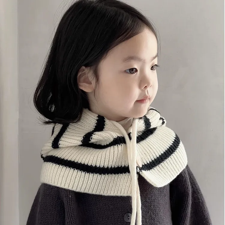 秋冬季儿童帽子护耳帽韩男女孩宝宝针织帽连体围脖女童一体帽保暖
