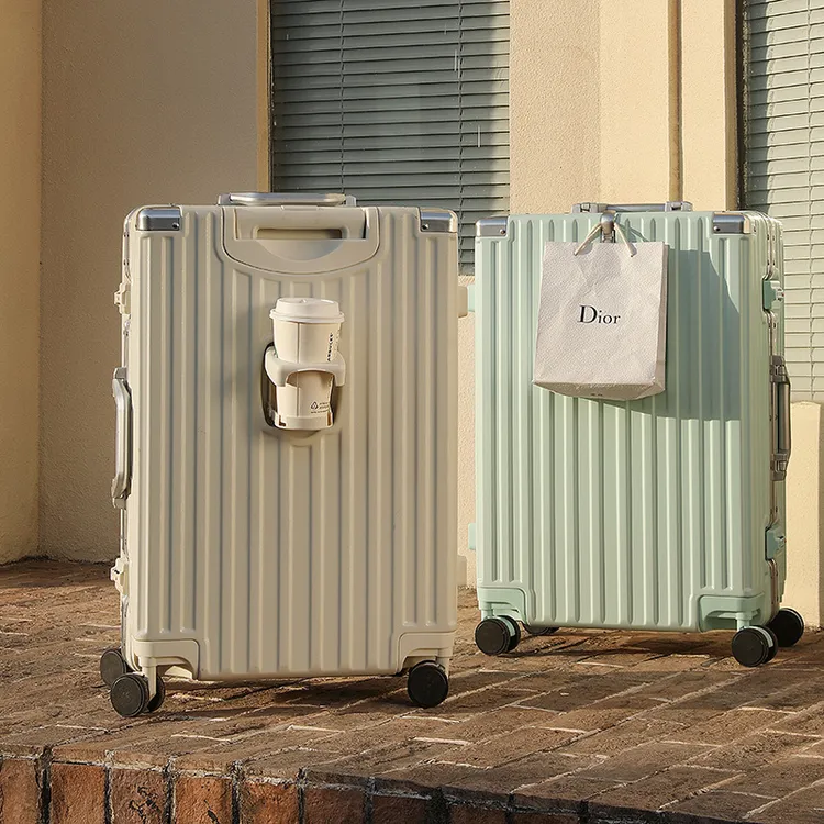 铝框行李箱加厚高品质旅行箱包女士子母拉杆箱密码箱学生专用箱子