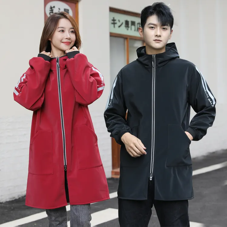 生活匠加绒加厚保暖罩衣女做饭干活防水防油时尚外穿餐饮用工作服