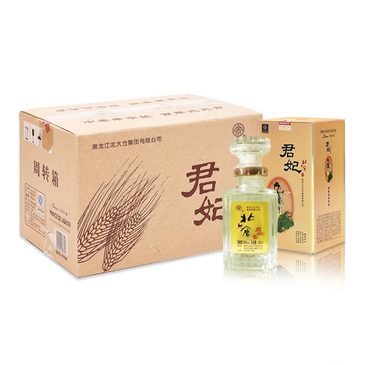 北大仓【自营】君妃酱香型白酒箱装口粮酒绿色食品50度250ml*6