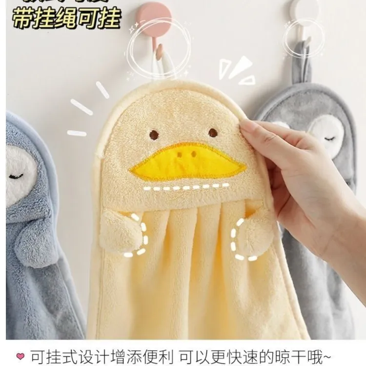 擦手巾小毛巾方巾可挂式儿童家用吸水不掉毛卫生间手帕柔软珊瑚绒
