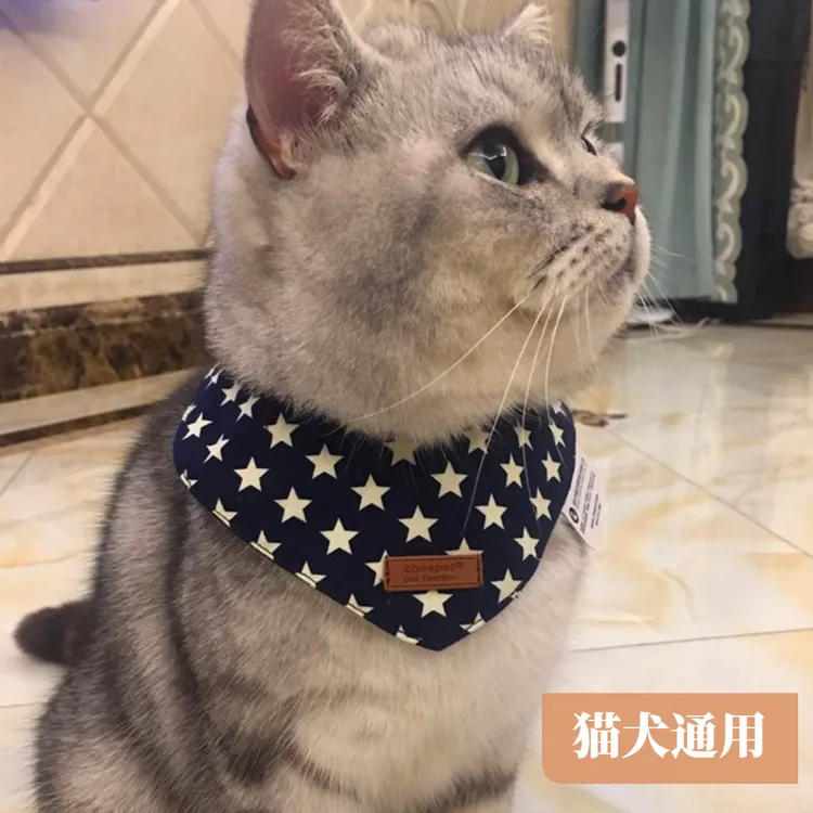 狗狗口水巾围巾围脖围嘴猫三角巾围兜狗狗脖兜猫咪用品宠物泰迪