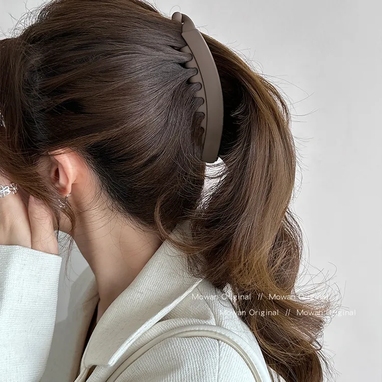 简约大号发量多香蕉夹女后脑勺2025新款高马尾固定神器抓发夹竖夹