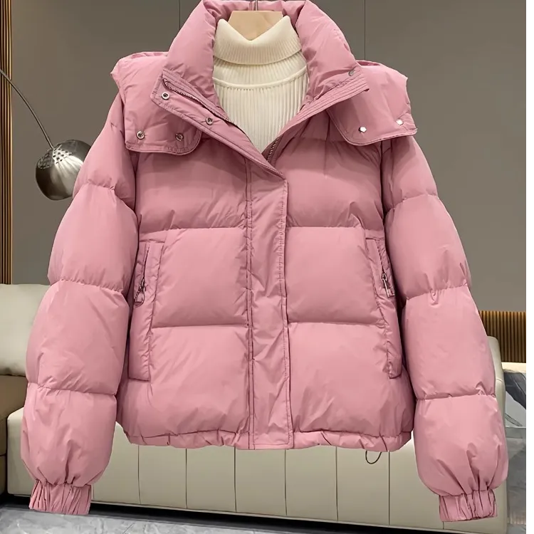 oversize面包服短款连帽棉衣棉服女2025年新款潮秋冬季外套厚棉袄