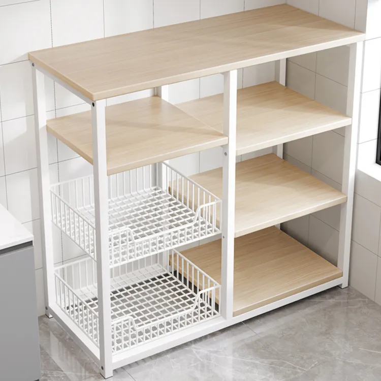 多层收纳储物架落地杂物架子展示架家用阳台厨房多功能置物架