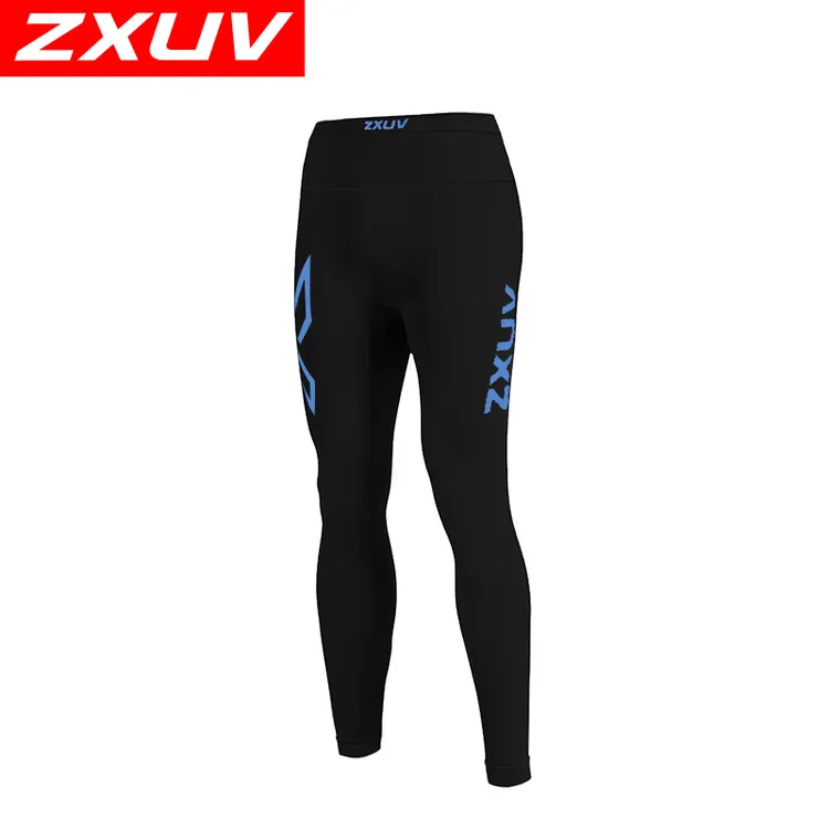 ZXUV9111新品秋冬压缩腰包长裤压缩裤男女健身中腰跑步长裤男款