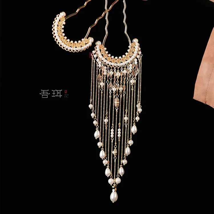 吾珥流光系列·发钗/WEFZ00026 原创设计款国风古典手工华丽发钗