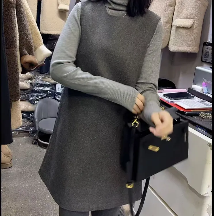 610款毛呢连衣裙（裙长83左右）