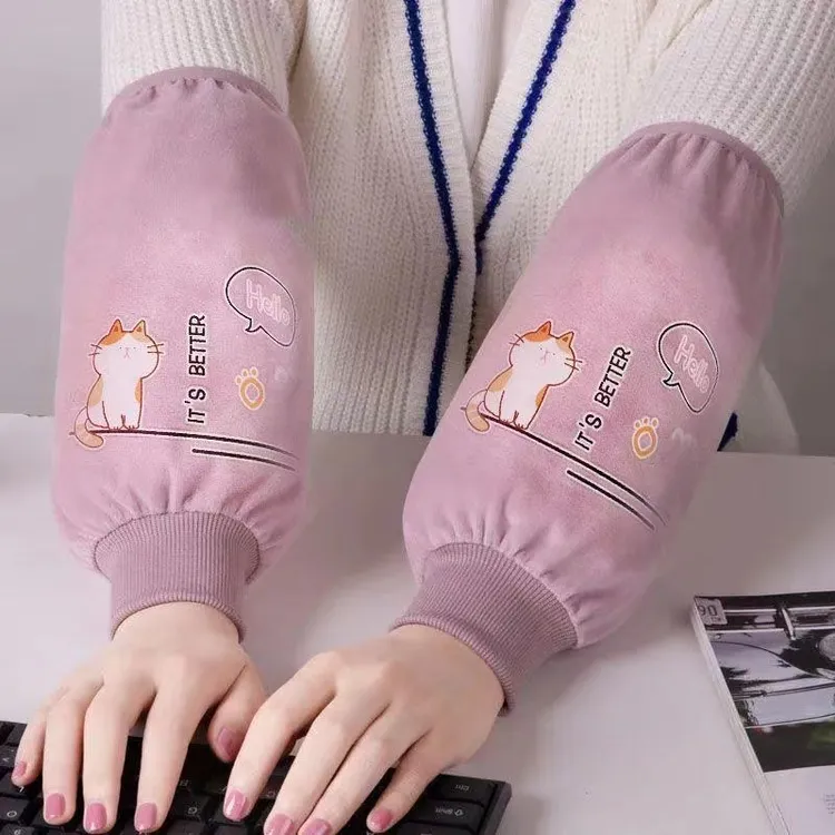 2023爆款防污袖套新款秋冬季女家务工作上班套袖学生护袖韩版网红