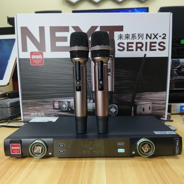 NX-2未来系列红标无线话筒一拖二ktv家用U段麦克风保