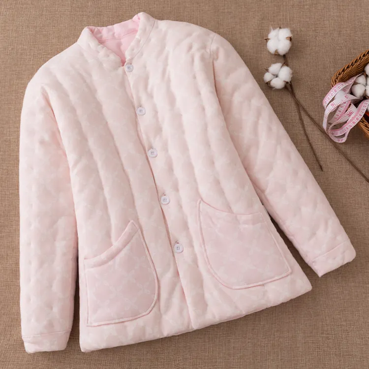 女士棉花手工棉衣 成人贴身内胆加厚棉袄 妈妈装内穿保暖棉服冬