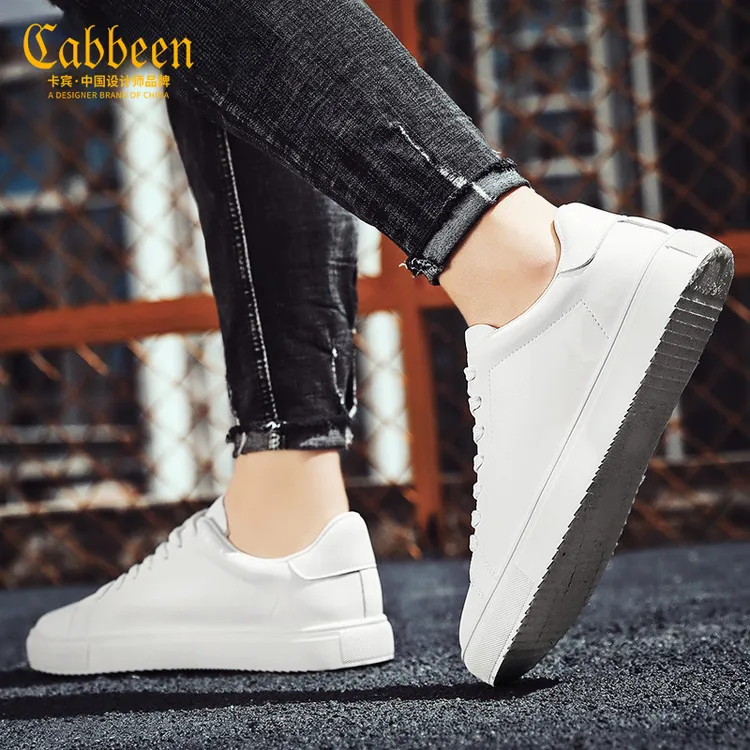 卡宾小白鞋男鞋2024年新款春季潮牌男士休闲百搭真皮板鞋子男潮鞋