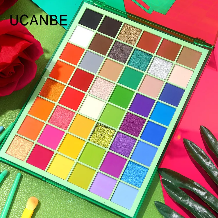 【达人专属】UCANBE48色复古眼影盘珠光哑光大闪片眼影多色彩多巴胺