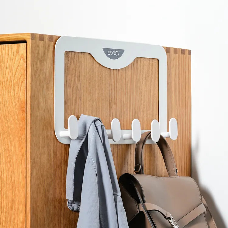 衣柜挂钩柜子外侧面挂衣架免打孔柜边挂衣服挂衣钩门背式挂置物架