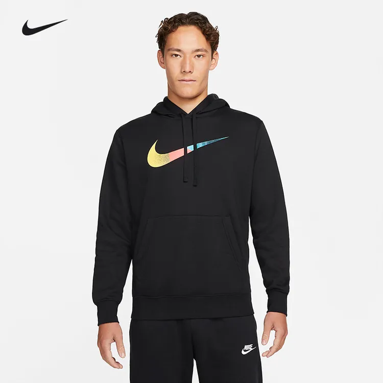nike耐克男卫衣时尚运动训练连帽卫衣外套防风保暖上衣DM2395-010