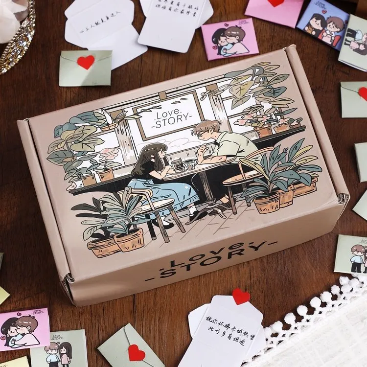 七夕情人节生日礼物迷你信封信纸套装礼盒手写信DIY复古贺卡浪漫