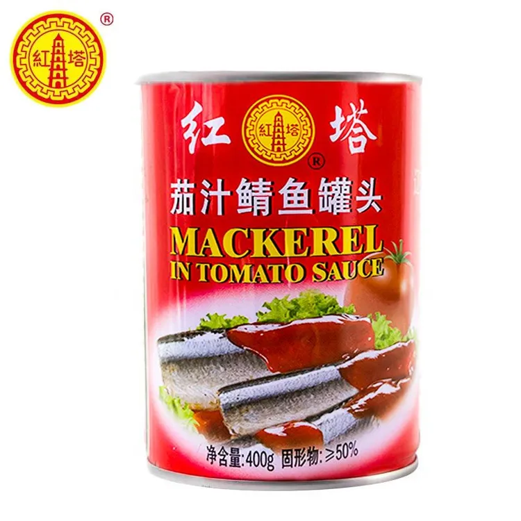 茄汁鲭鱼罐头经典老味道网红番茄汁家庭野餐拌饭拌面宿舍红塔品牌