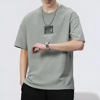 夏季男士短袖t恤新款潮流休闲百搭上衣宽松半袖青年学生印花背心