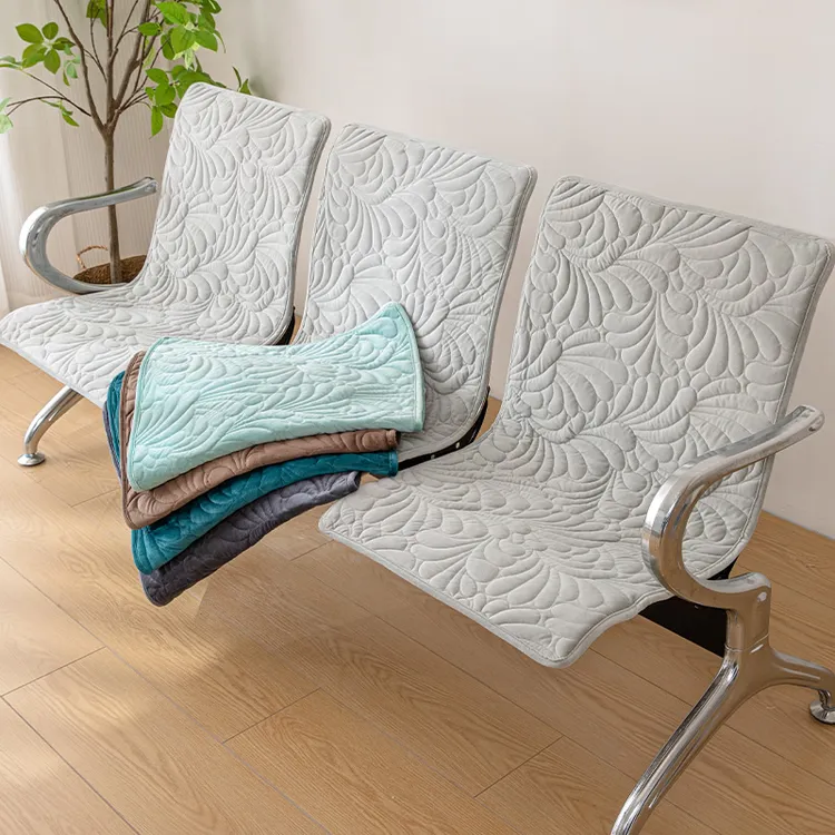 不锈钢连排椅套坐垫套银行沙发垫候诊椅垫公共铁椅座垫套冬季短绒