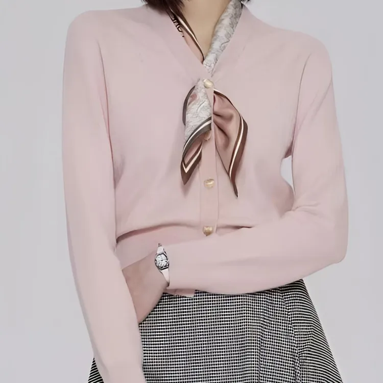 [480针织衫]薇乐长袖时尚休闲女士春季圆领秋季减龄