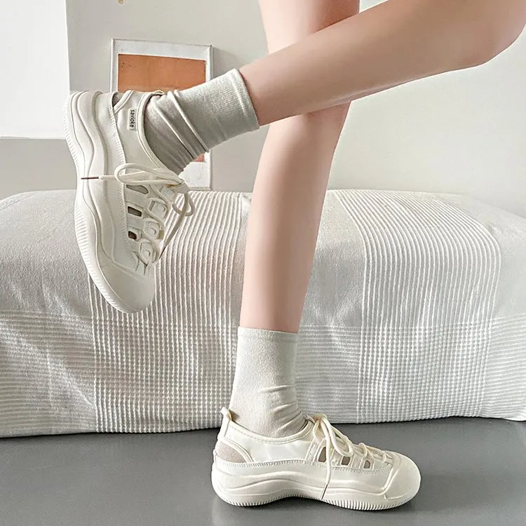 涉水鞋洞洞鞋2024夏天女鞋透气百搭凉鞋时尚休闲运动软底 不累脚