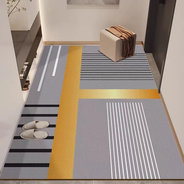 硅藻泥地垫入户门口吸水防滑浴室玄关卫生间耐脏家用厨房门垫定制