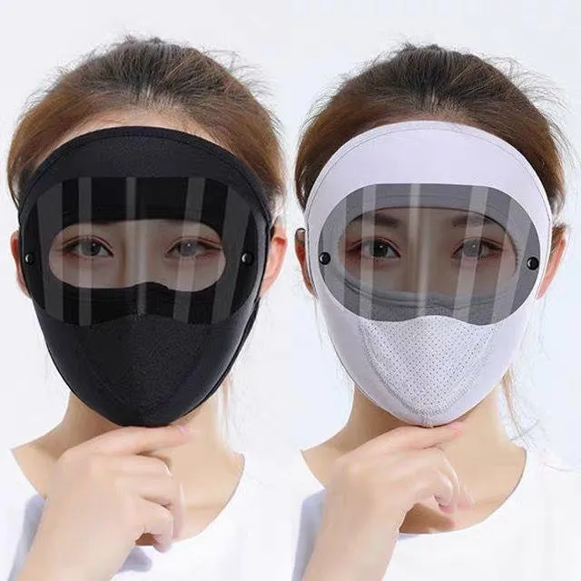 【网红爆款】PS/夏季护目款全脸防晒骑行透气薄款面罩lq-BH1756商品图