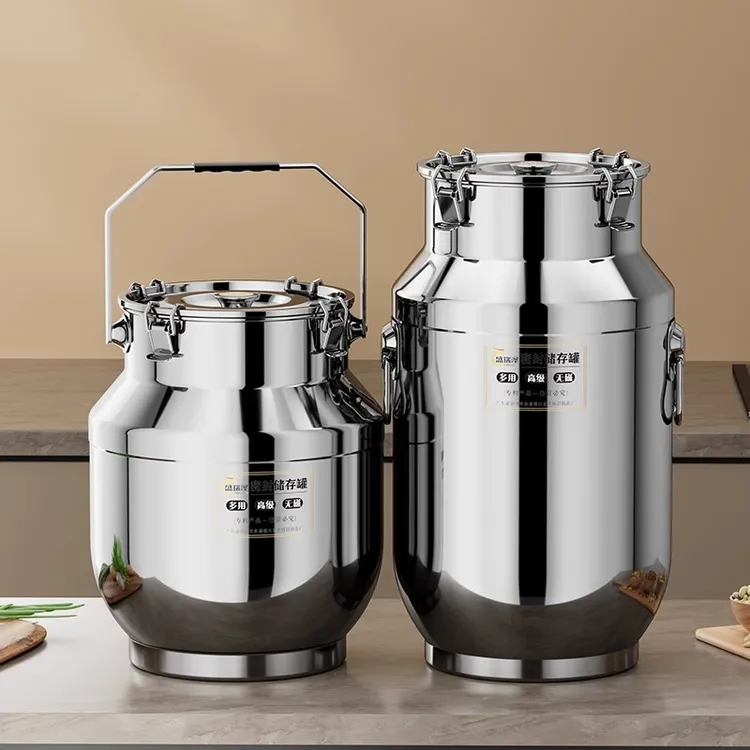 不锈钢米桶家用防虫防潮密封装米缸储粮罐面粉大米箱存储收纳容器