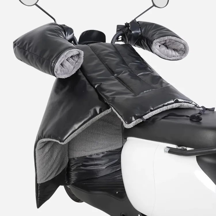 电动车挡风被冬季加绒加厚保暖分体式冬款电瓶车男士专用挡风被