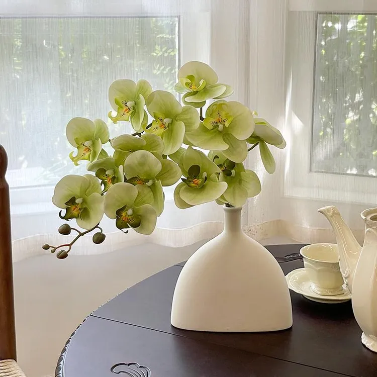德国蝴蝶兰仿真花假花客厅摆设餐桌花摆花装饰花艺摆件轻奢高端