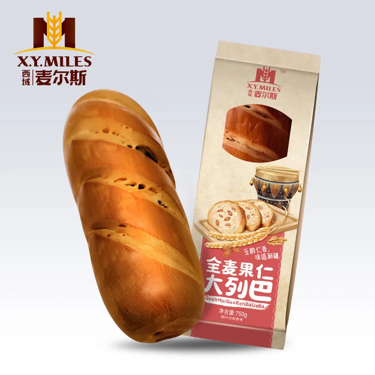 麦尔斯新疆大列巴全麦果仁高品质俄罗斯美味面包粗粮坚果面包390g