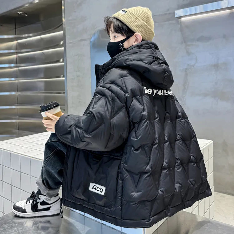 男童冬装棉衣2025新款中大秋冬羽绒棉服冬季洋气男孩冬款棉袄外套