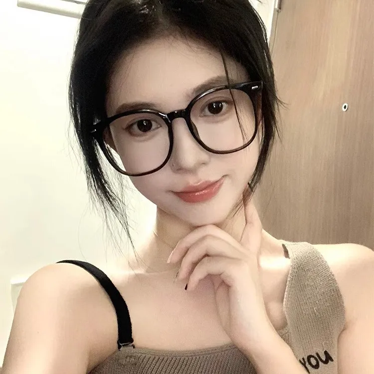 近视眼镜框防蓝光辐射可配度数配镜防蓝光抗辐射大框女韩版黑框潮