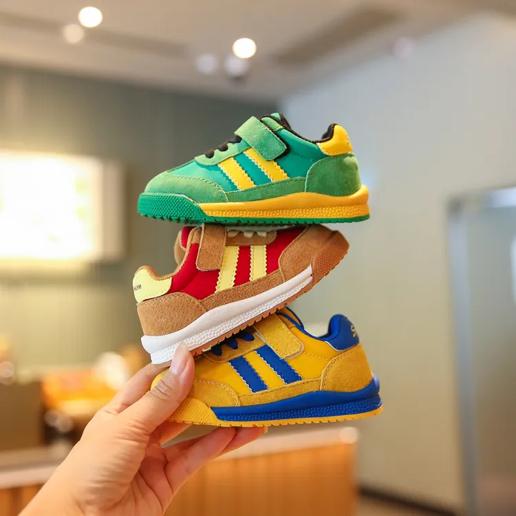 Sportmern儿童德训鞋软底防滑女宝宝运动鞋男童透气休闲板鞋小童