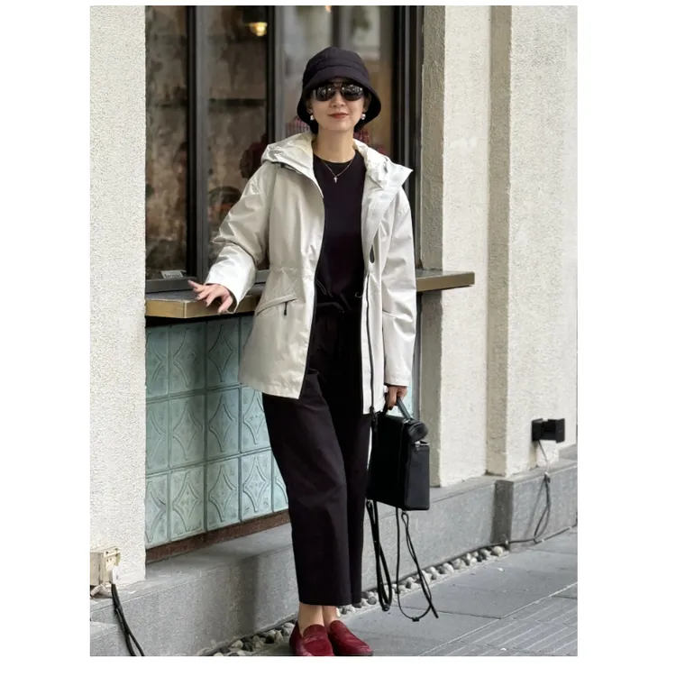 （YY推荐）千华之忆 时尚百搭运动中长款保暖秋冬季休闲女士羽绒服