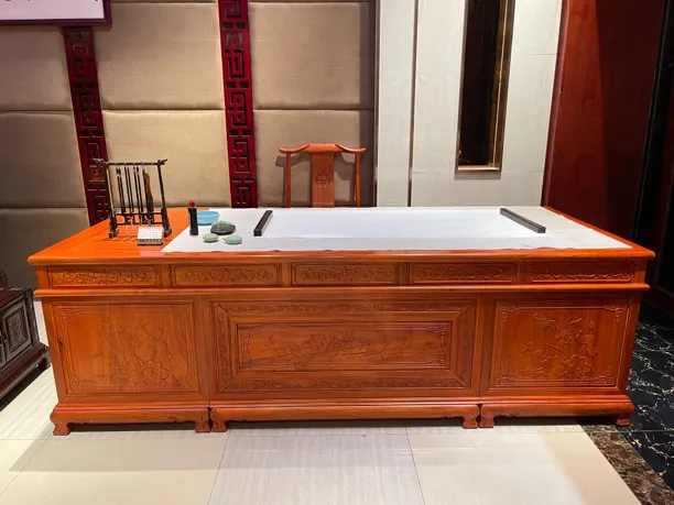 缅花家具 高端办公家具 办公室 和和美美办公桌 办公椅 官帽椅