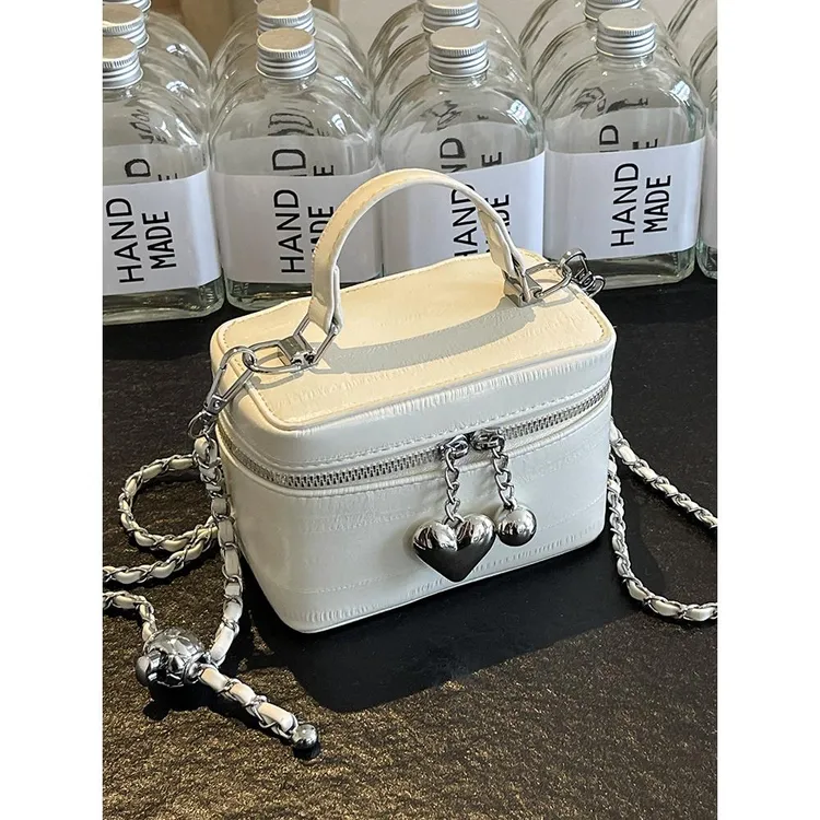 手拎盒子包女韩国ins时尚百搭单肩包2024夏季新款简约潮流斜挎包