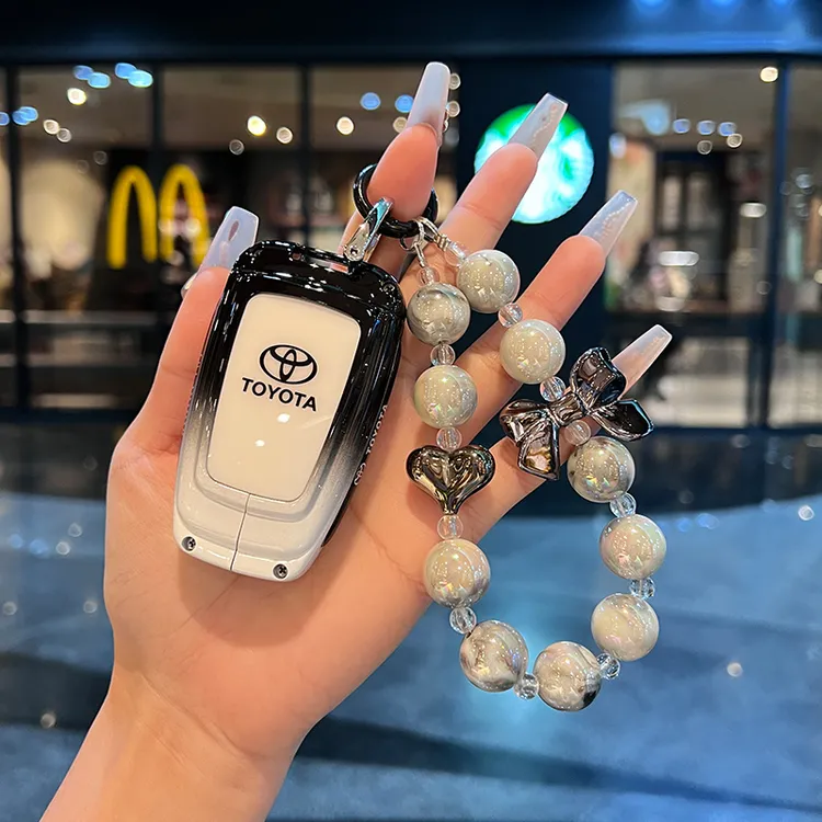 适用丰田亚洲龙钥匙套九代凯美瑞威兰达汉兰达锋兰达车金属扣男女