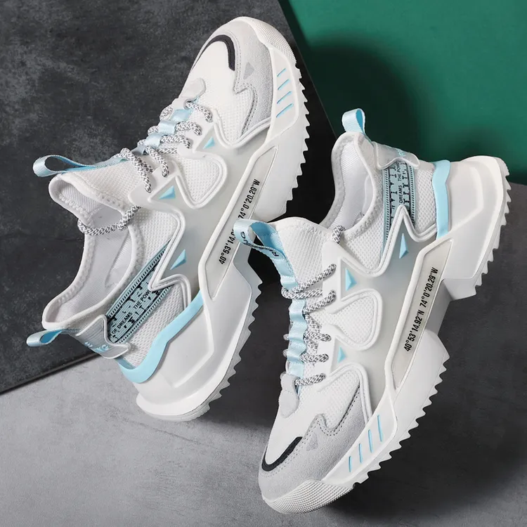 网红爆款新款老爹鞋男鞋子男款厚底潮鞋休闲皮鞋真皮运动鞋跑步鞋