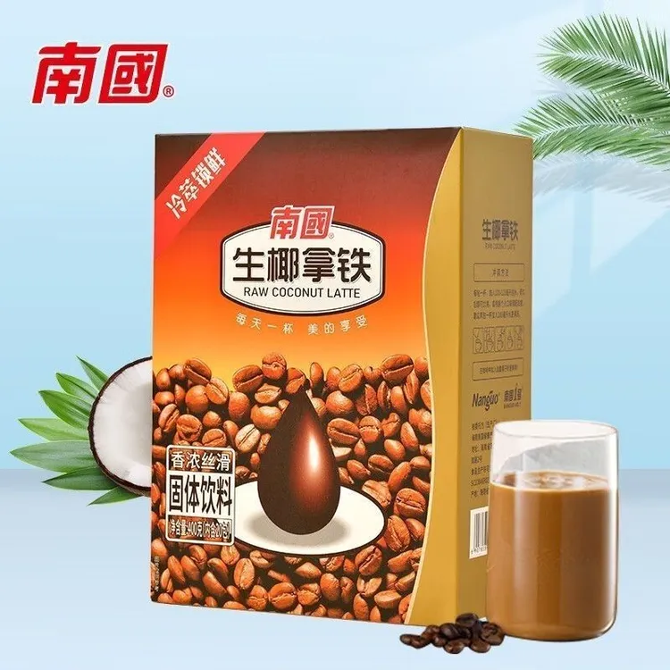 南国生椰拿铁早餐椰奶咖啡原味奶香早上独立小包装生椰丝绒拿铁