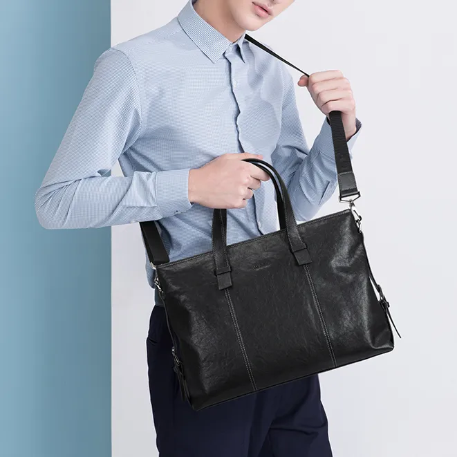 GOLF/高尔夫商务公文包男简约百搭大容量手提包通勤13.3寸电脑包