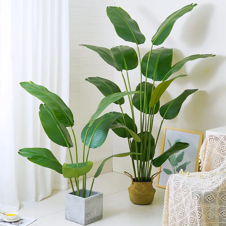 大型落地旅人蕉天堂鸟卧室室内家居服装店假花仿真树仿真搭配手工