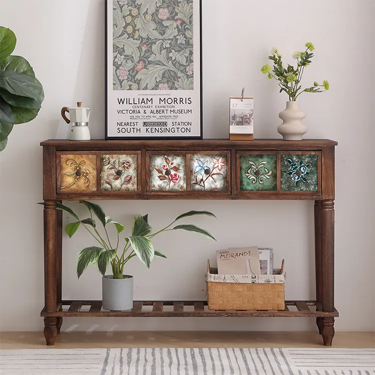 玄关柜实木隔断柜进门入户客厅玄关置物架现代简约靠墙红木玄关桌